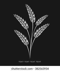 wheat vector icon