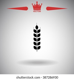 Wheat vector icon
