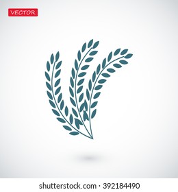 wheat vector icon
