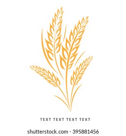 wheat vector icon