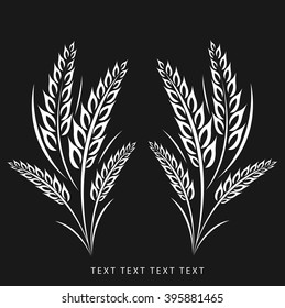 wheat vector icon
