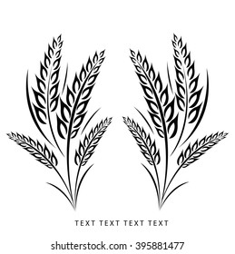 wheat vector icon