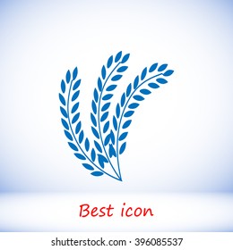 wheat vector icon