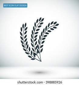 wheat vector icon