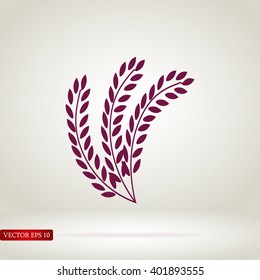 wheat vector icon