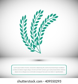 wheat vector icon