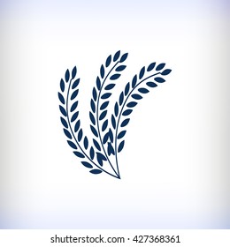 wheat vector icon