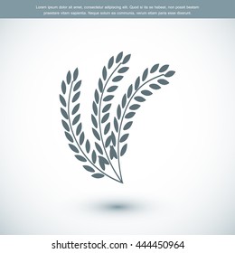 wheat vector icon