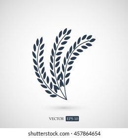 wheat vector icon
