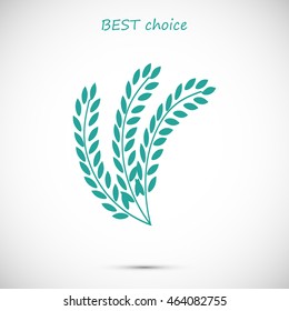 wheat vector icon