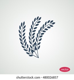 wheat vector icon, vector best flat icon, EPS