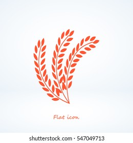 wheat vector icon, vector best flat icon, EPS