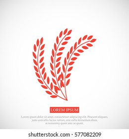 wheat vector icon, vector best flat icon, EPS