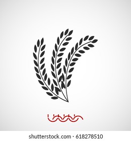 wheat vector icon, vector best flat icon, EPS