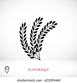 wheat vector icon, vector best flat icon, EPS