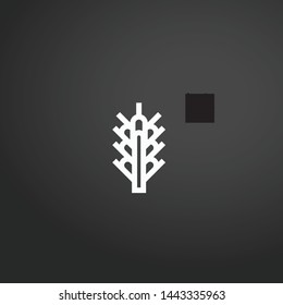 Wheat vector icon. Wheat concept stroke symbol design. Thin graphic elements vector illustration, outline pattern for your web site design, logo, UI. EPS 10.