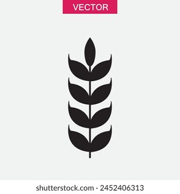 Wheat vector icon, farmin icon illustration on white background..eps