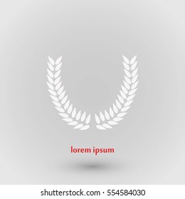 wheat vector icon, flat design best vector icon