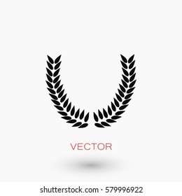 wheat vector icon, flat design best vector icon