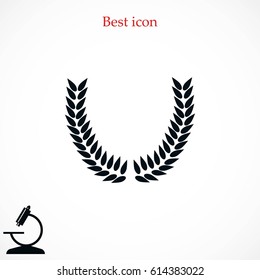 wheat vector icon, flat design best vector icon