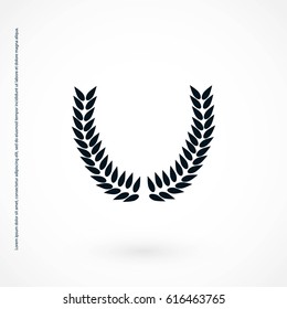 wheat vector icon, flat design best vector icon