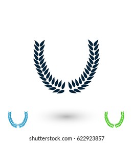 wheat vector icon, flat design best vector icon