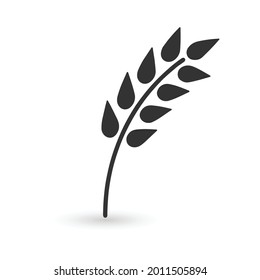Wheat vector icon, food symbol. Modern, simple flat vector illustration for web site or mobile app