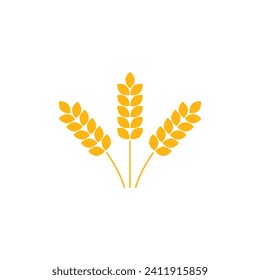 wheat vector icon  gluten sign