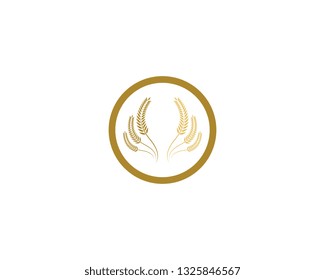 Wheat vector icon illustration