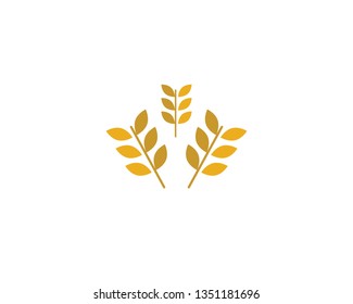 Wheat vector icon illustration