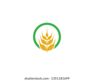 Wheat vector icon illustration