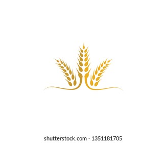Wheat vector icon illustration