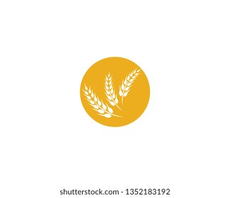 Wheat vector icon illustration