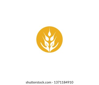 Wheat vector icon illustration