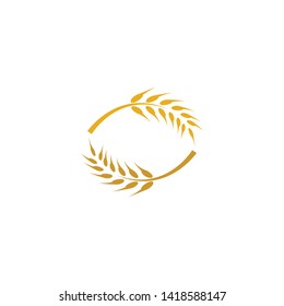 Wheat vector icon illustration design