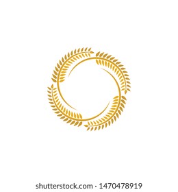 Wheat vector icon illustration design