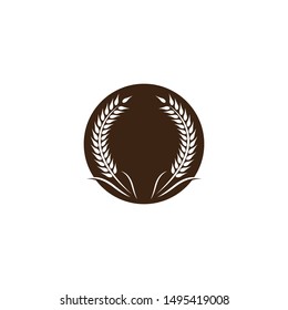 Wheat vector icon illustration design
