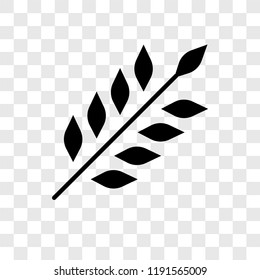 Wheat vector icon isolated on transparent background, Wheat transparency logo concept