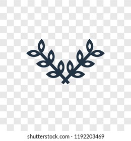 Wheat vector icon isolated on transparent background, Wheat transparency logo concept