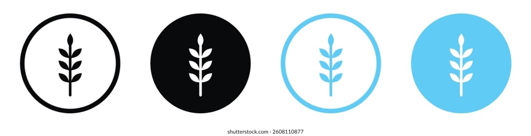 Wheat vector icons graphic pack