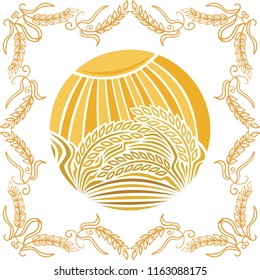 Wheat. Vector illustration