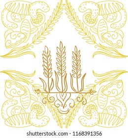 Wheat. Vector illustration