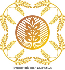 Wheat. Vector illustration