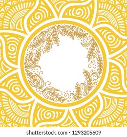 Wheat. Vector illustration