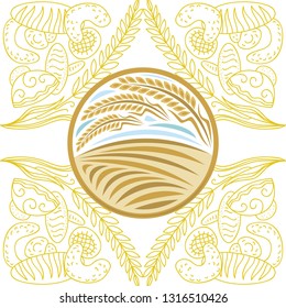 Wheat. Vector illustration