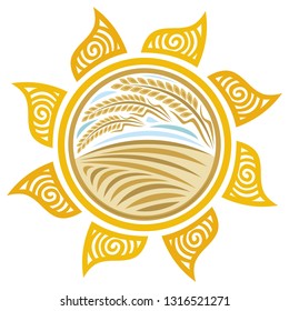 Wheat. Vector illustration