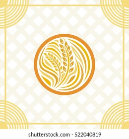 Wheat. Vector illustration.