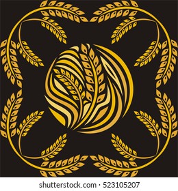 Wheat. Vector illustration.