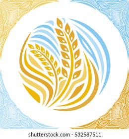 Wheat. Vector illustration.