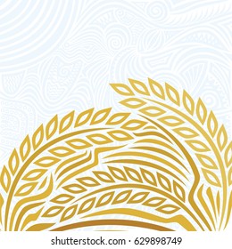 Wheat. Vector illustration.